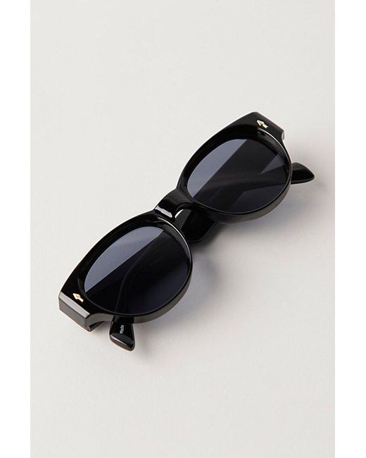 Free People Orange Naya Round Sunglasses