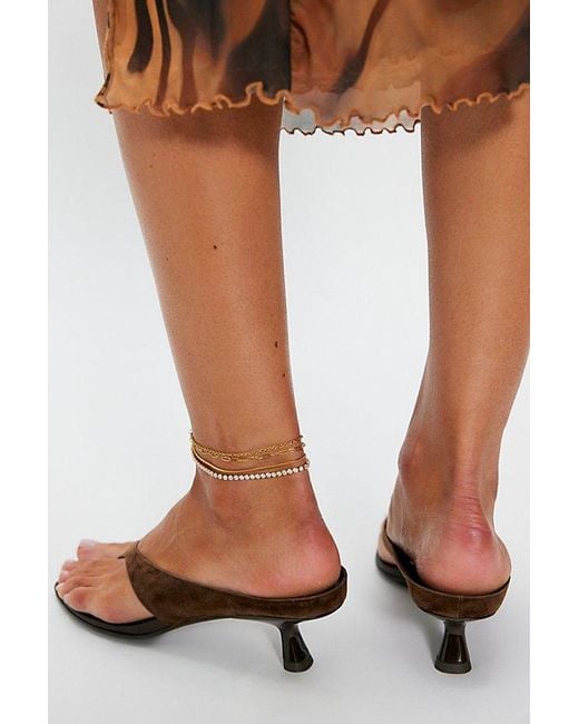 Jeffrey Campbell Brown Luca Thong Heels
