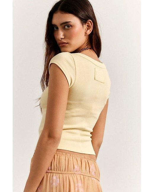Free People Brown Brooklyn Tee