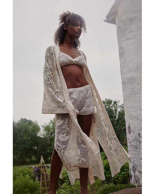 Jen's Pirate Booty White Flamingo Heights Duster Jacket By
