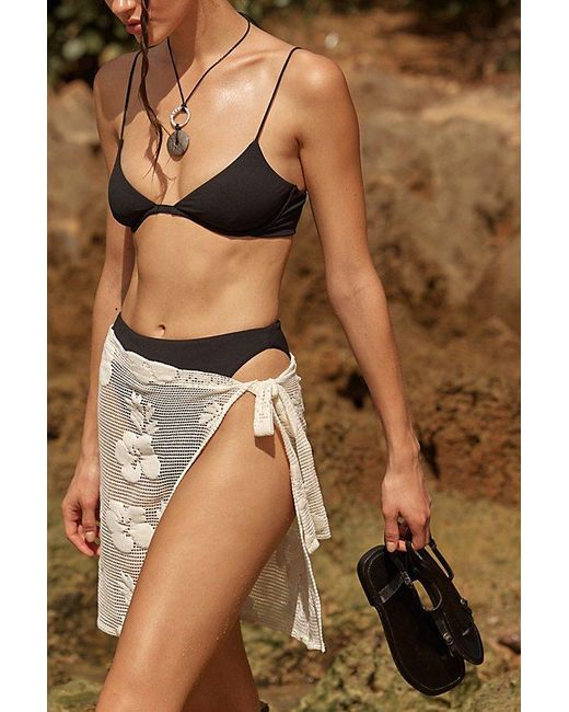 Aila Blue Black Mira Bikini Top