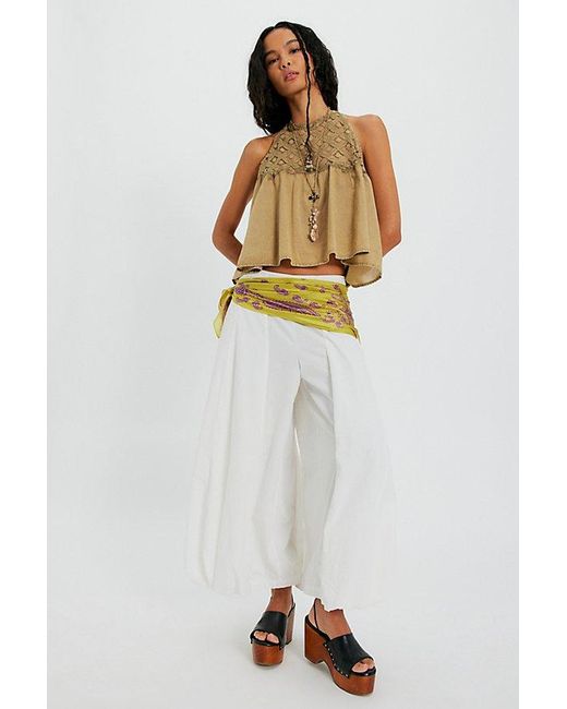 Free People Green Wandering Light Top