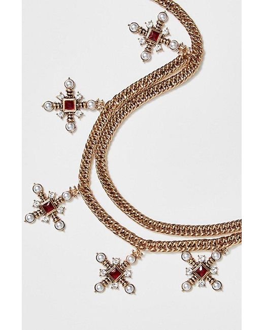 Free People Black Renaissance Chain Belt At In Holy Grail