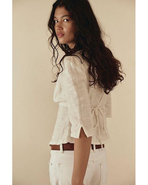 free-est White Breanna Top By