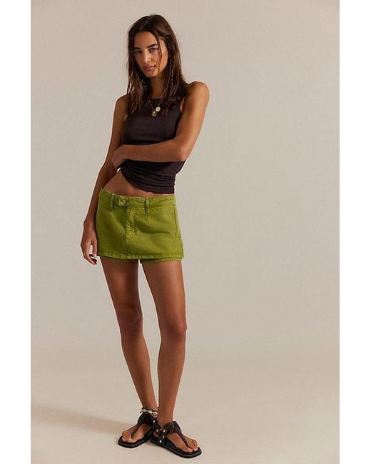Free People Multicolor Gallivanting Peekaboo Skort