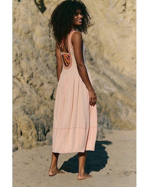 free-est Natural Palmer Midi Dress By