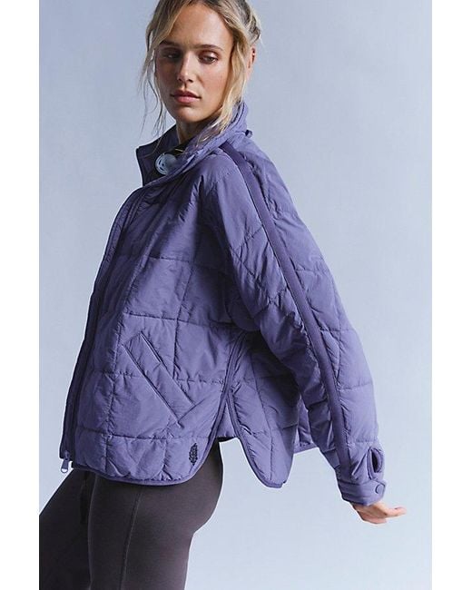 Fp Movement Blue Pippa Packable Puffer Jacket