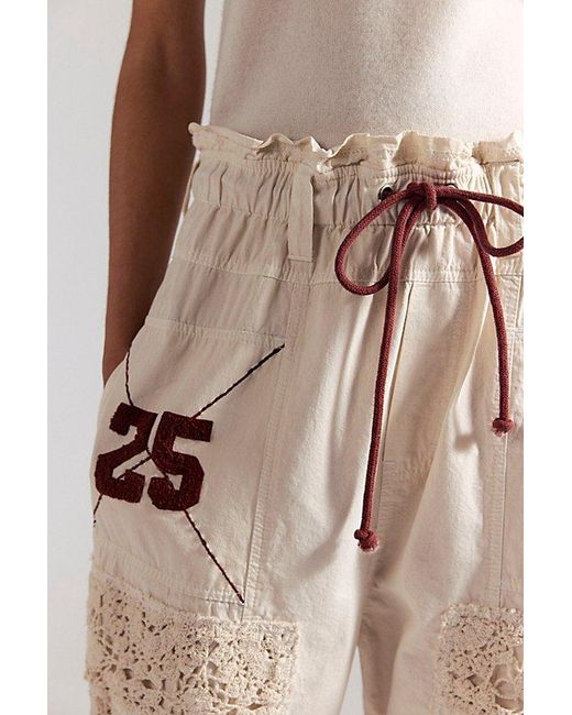 Free People Natural Rockaway Pull-On Craft Pants
