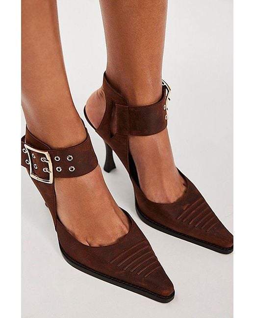 Jeffrey Campbell Brown Presley Pointed Heels By