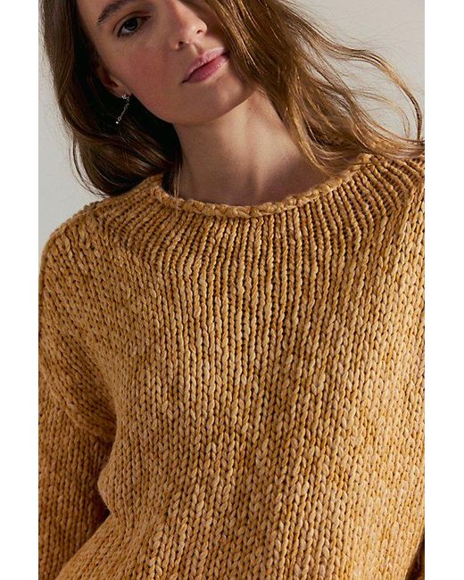 Free People Blue Opal Rollneck Knit Jumper