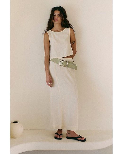 Free People Natural Mon Cheri Linen Set By
