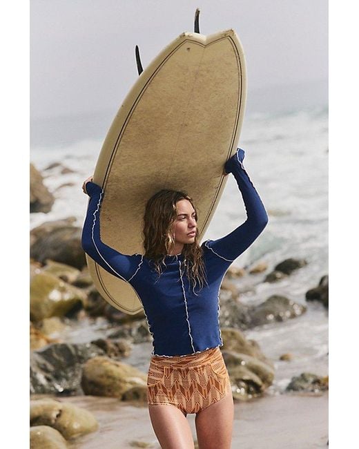 Seea Blue Sila Uv Protection Surf Rashguard