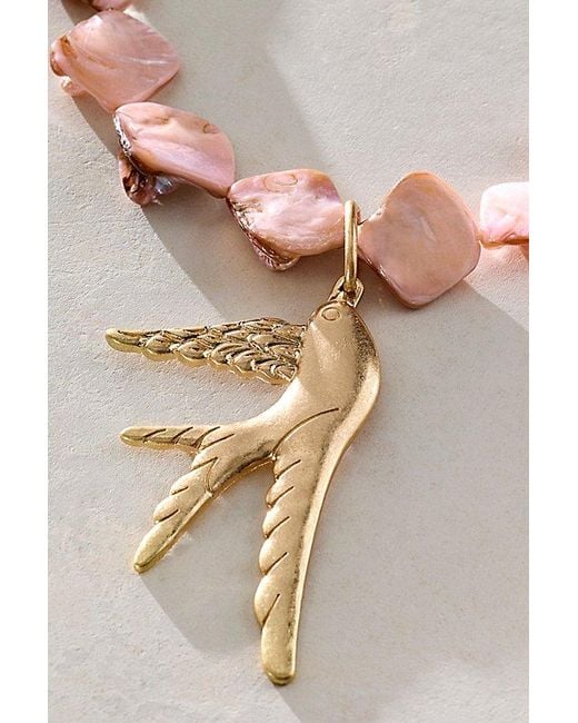 Free People Gray Leila Pendant Necklace