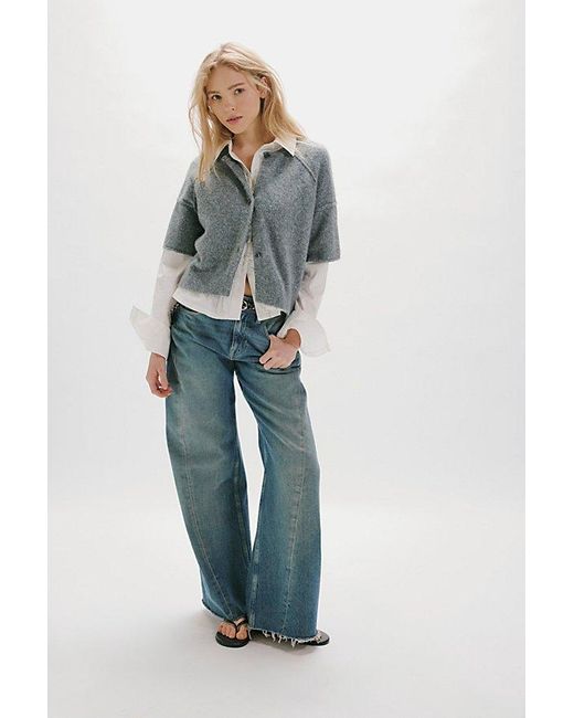 Free People Gray See Me Softspun Cardigan