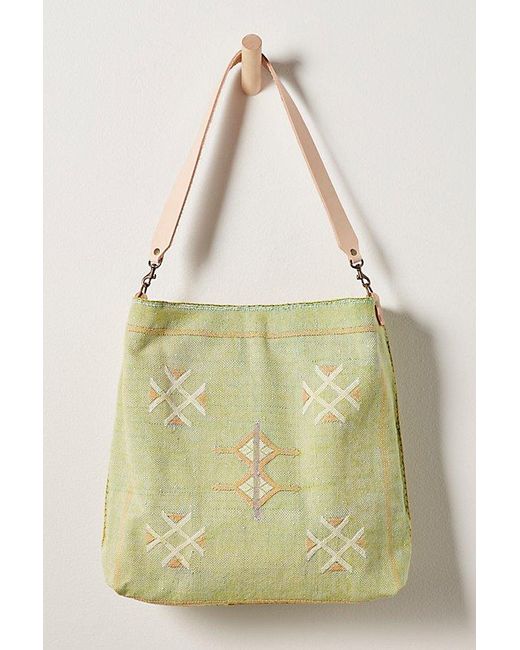 Jenna Bee Yellow Cactus Silk Tote