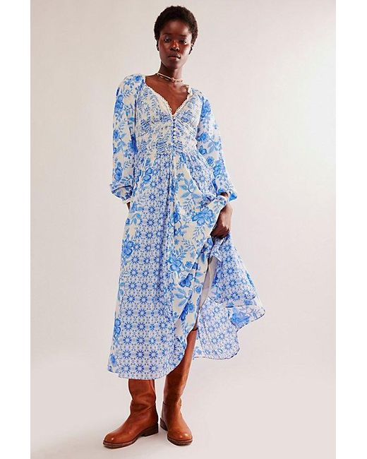 Free People Blue A New Way Maxi