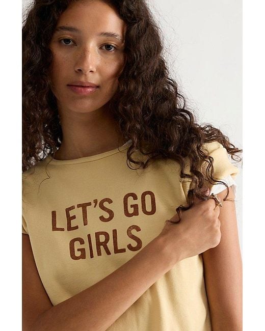 Daydreamer Natural Let's Go Girls Slim Tee