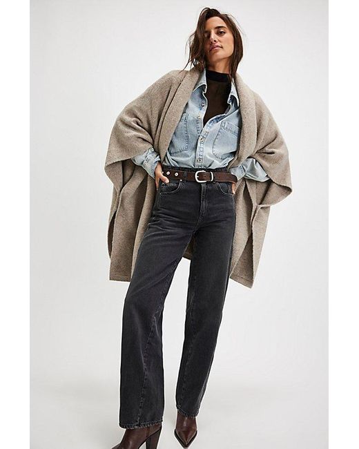 Free People Blue We The Free Aster Straight-Leg Jeans