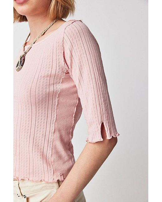Free People Pink We The Free Sweet And Salty Tee