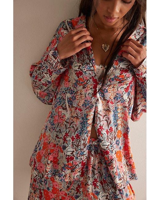 Free People Brown Dreamy Days Pajama Set