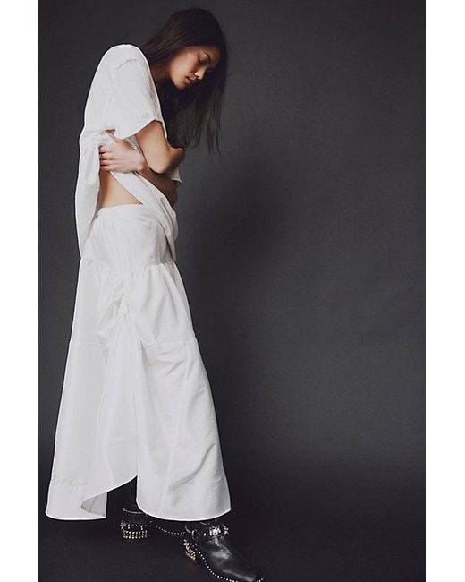 Free People Emery Drop-waist Midi Skirt