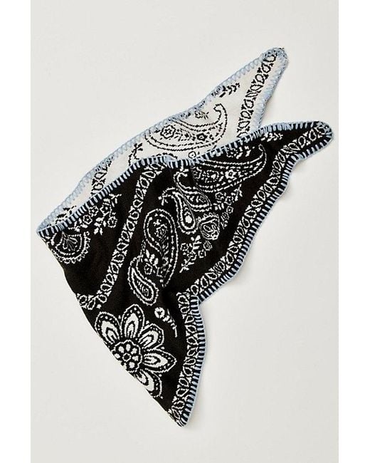 Free People Red Carmen Knitted Triangle Bandana