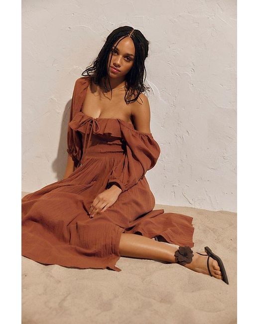 oasis brown dress Oasis mini dress XS / Golden brown