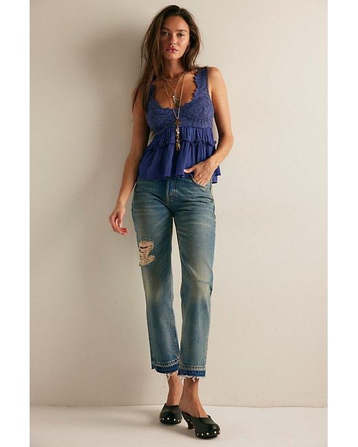 Intimately By Free People Blue Petal Party Shapeless Cami By