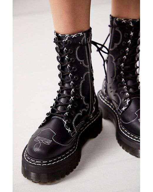 Dr. Martens Black Jadon Hi Gothic Americana Boots
