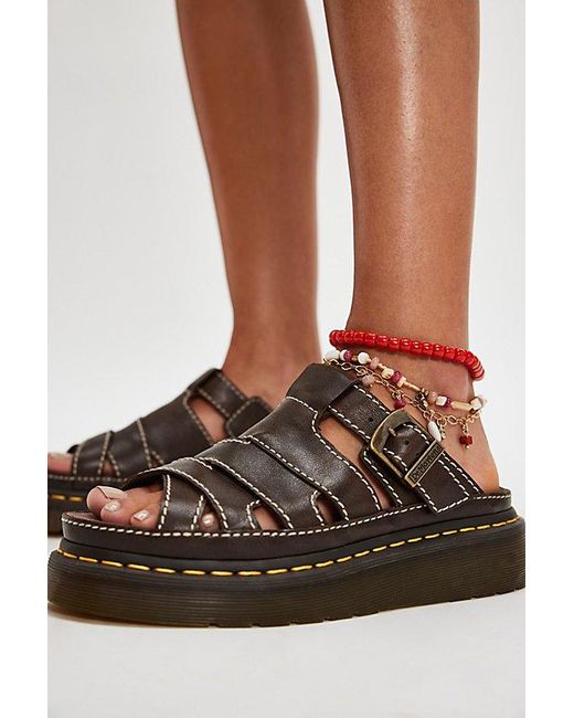 Dr. Martens　Maxxy サンダル　ブラウン　サイズ25　タグ付き新品 Dr. Martens Maxxy Slide Sandals in Brown | Lyst