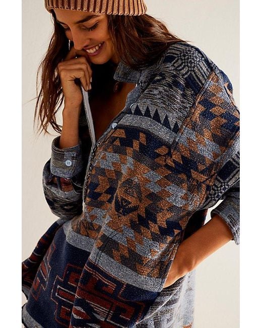 Free People Blue We The Free Arizona Sky Pullover