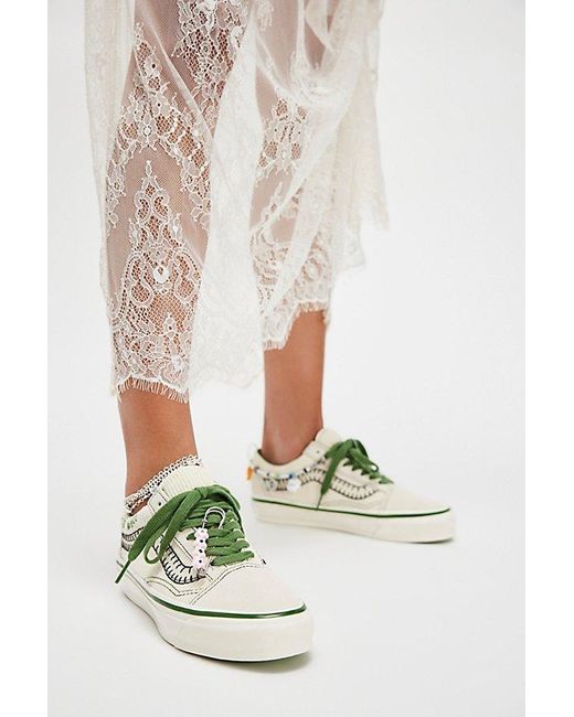Vans White Lx Old Skool Charms Sneakers