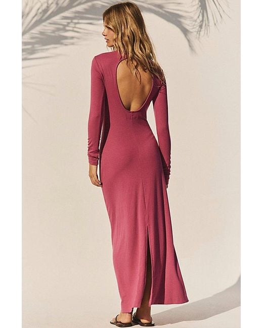 free-est Pink Good Feels Alessia Maxi Dress By