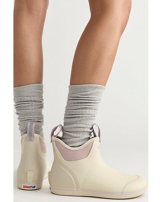 XtraTuf White Ankle Deck Boots Shoe
