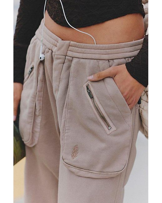 Fp Movement Black Buckle Down Cargo Pants