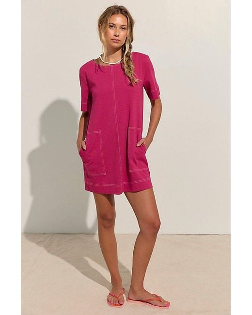 free-est Red Strada Mini Dress By