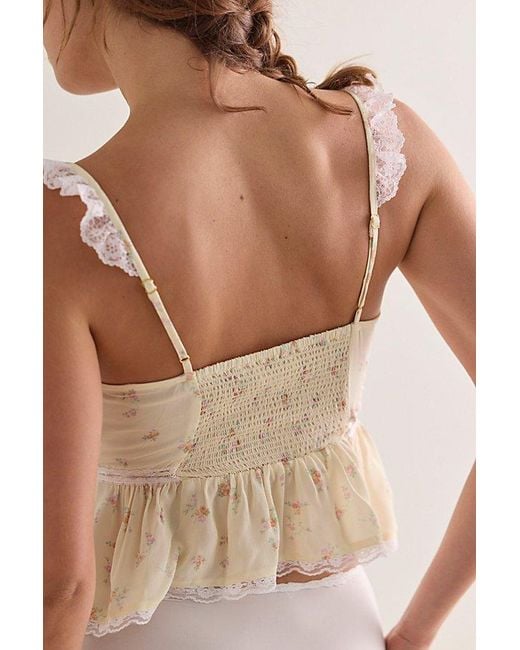 LoveShackFancy Brown Nicoleta Top