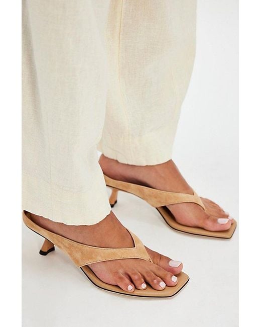 Jeffrey Campbell Natural Luca Thong Heels By