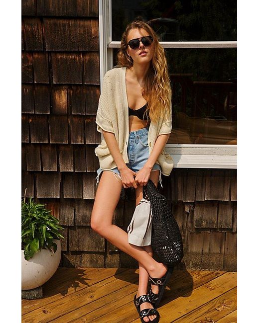 Free People Brown Royal Polarized Aviator Sunglasses