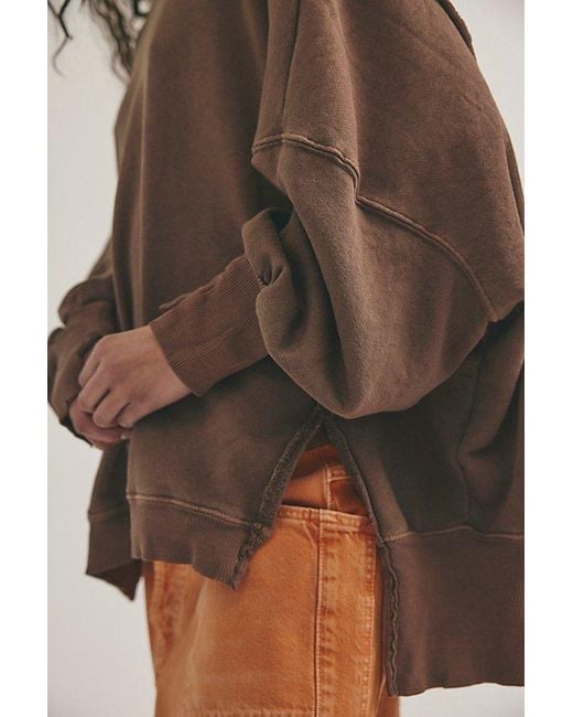 Free People Brown We The Free Camden Sweatshirt