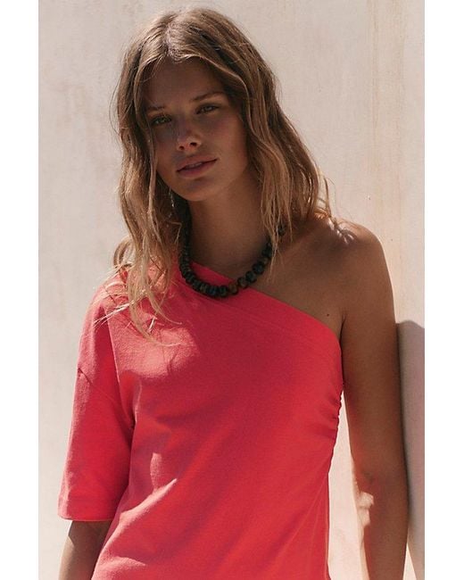 free-est Red Esmee T-Shirt Mini Dress By