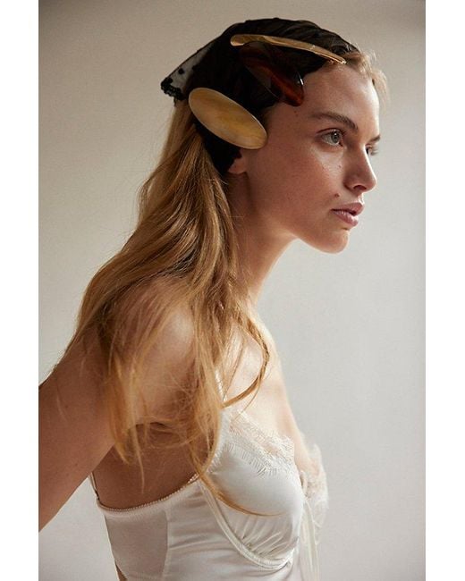 Free People Brown Brenna Acrylic Barrette