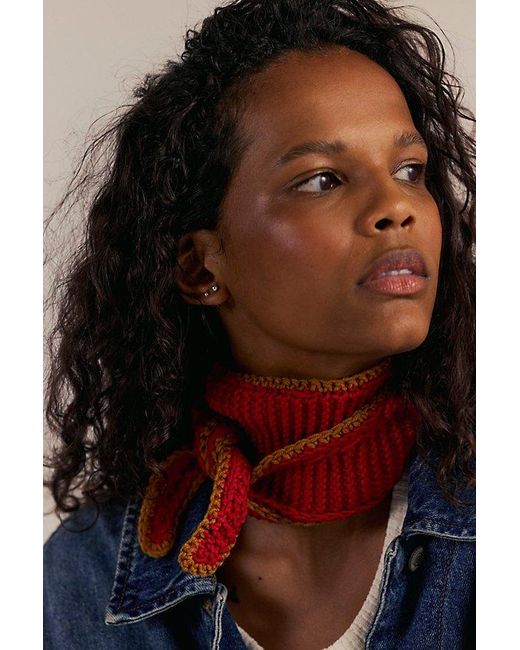 Free People Red Edith Bandana