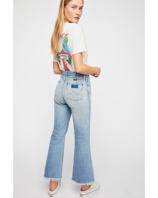 Denim Wrangler Retro Crop Flare Jeans 
