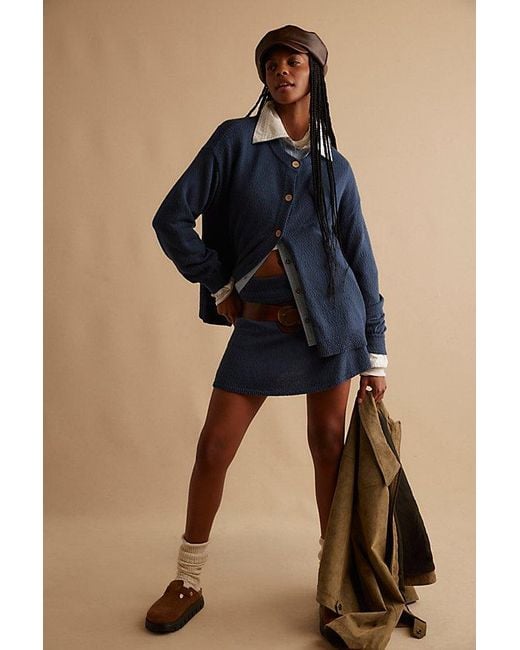 Free People Women's Brown Ameena Sweater Skort Set