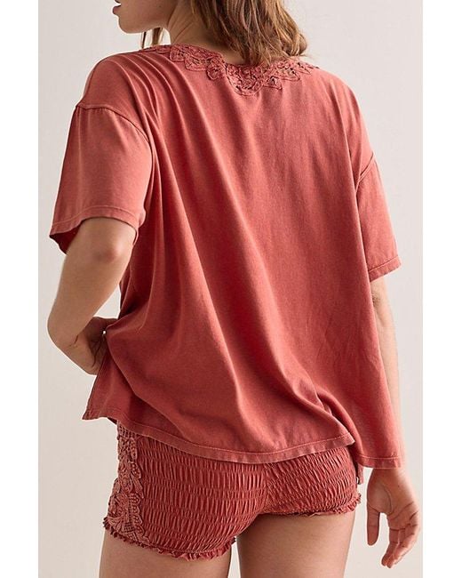 Intimately By Free People Red Dream Haze Pj Set By