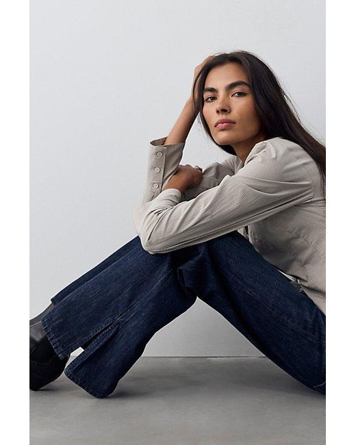 Free People Multicolor Madison Button Down Top