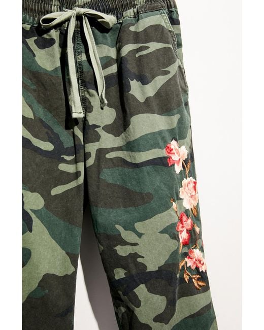 Free People Green Camo Joggers By Driftwood