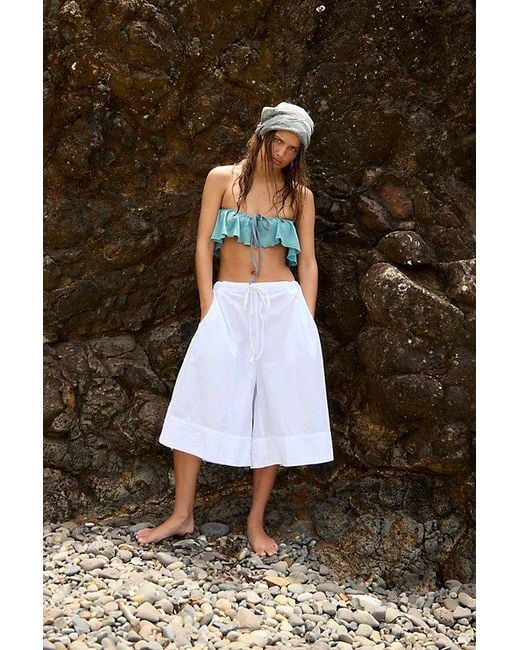 free-est Natural Menorca Slouchy Capris By