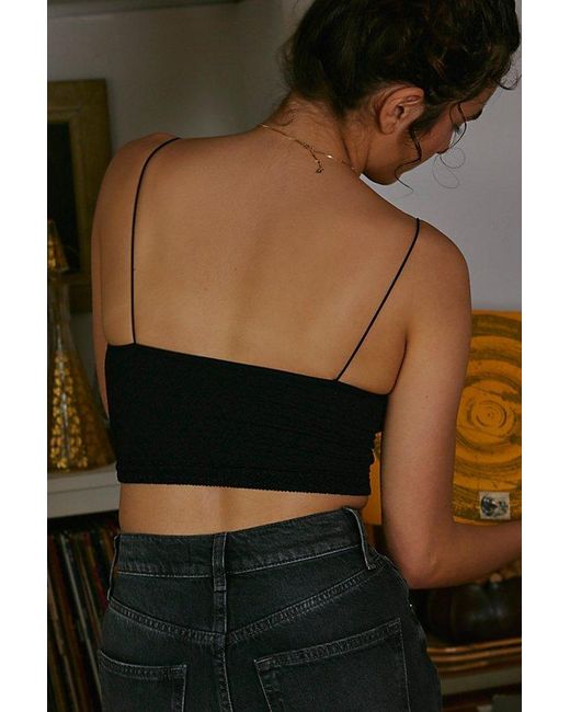 Intimately By Free People Black Meet You There Crop Top